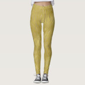 Gold Zebra afdrukken Leggings (Voorkant)