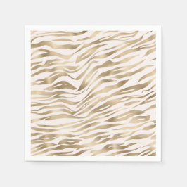 Gold Zebra afdrukken Servet