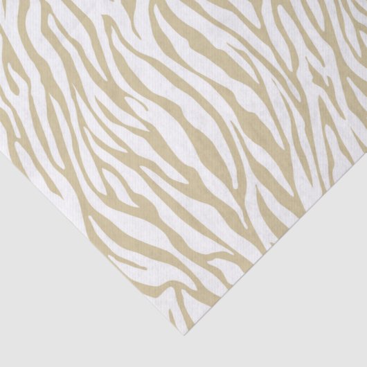Gold Zebra afdrukken Tissuepapier (Detail)