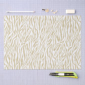 Gold Zebra afdrukken Tissuepapier (Craft)
