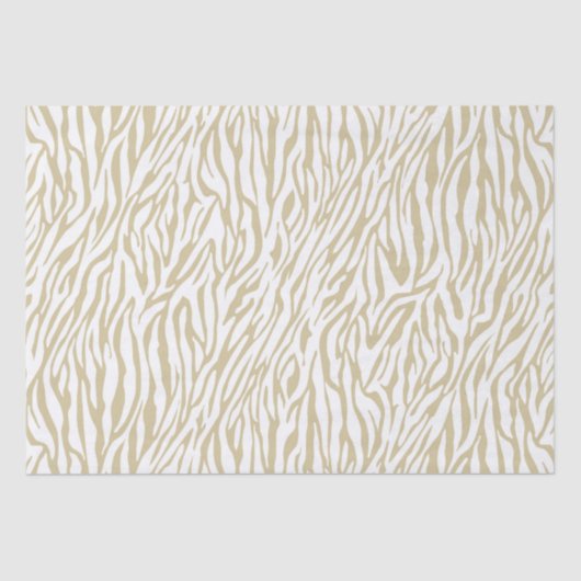 Gold Zebra afdrukken Tissuepapier (Voorkant)
