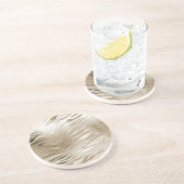 Gold Zebra en leopard Print Ombre Zandsteen Onderzetter (Zijkant)