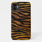 Gold Zebra, Glitter Zebra, Zebra Print, Stripes Case-Mate iPhone Case (Achterkant)