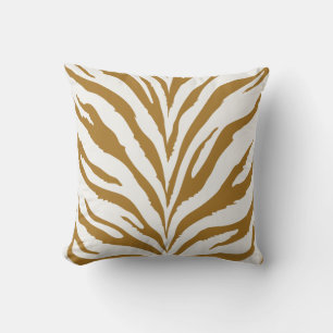 Gold Zebra Pattern Kussen