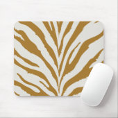 Gold Zebra Pattern Muismat (Met muis)