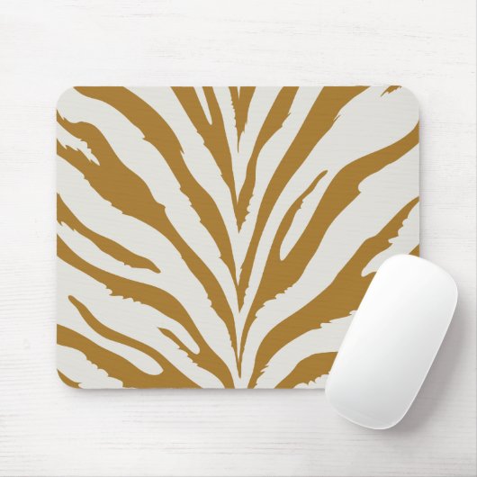 Gold Zebra Pattern Muismat (Met muis)