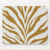Gold Zebra Pattern Muismat (Voorkant)