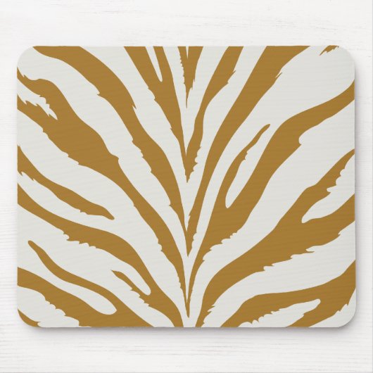 Gold Zebra Pattern Muismat (Voorkant)