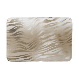 Gold Zebra Print Ombre Badmat
