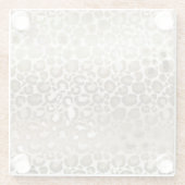 Gold Zebra Print Ombre Glazen Onderzetter (Achterkant)