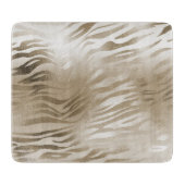 Gold Zebra Print Ombre            Snijplank (Voorkant)