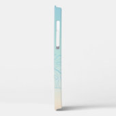 Gold Zee Turtle Tropical Leaves Case-Mate iPhone Case (Achterkant / Links)