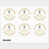Gold Zelfgemaakt Blackberry Jam Label (Vel)