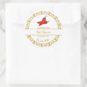  Gold Zelfgemaakte Hot Chili Sauce Label (Tas)