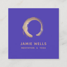 Gold Zen Enso Yoga Meditation Teacher Paars