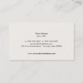 Gold Zen Tree Holistic and Natural Health Logo Visitekaartje (Achterkant)