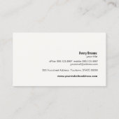 Gold Zen Tree Holistic en Alternative Health Visitekaartje (Achterkant)