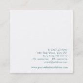 Gold Zen Tree Holistic Health and Wellness Vierkante Visitekaartje (Achterkant)