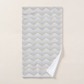 Gold Zig Zag Chevron Bad Handdoek (Handdoek)