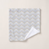 Gold Zig Zag Chevron Bad Handdoek (Wasdoekje)