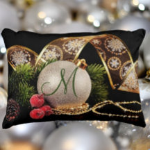 Gold, zilver, zwarte monogram feestdag