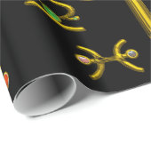 GOLD ZODIAC BIRTHDAY JEWELS, GEMSTONES, ASTROLOGIE CADEAUPAPIER (Rol Hoek)