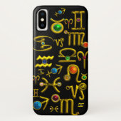 GOLD ZODIAC BIRTHDAY JEWELS, GEMSTONES, ASTROLOGIE Case-Mate iPhone CASE (Achterkant)
