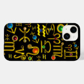 GOLD ZODIAC BIRTHDAY JEWELS, GEMSTONES, ASTROLOGIE Case-Mate iPhone CASE (Achterkant (horizontaal))