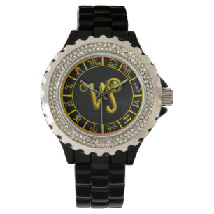 GOLD ZODIAC BIRTHDAY SIGNS/CAPRICORN HORLOGE