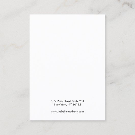 Gold Zodiac Moon Phase White Earning Display Visitekaartje (Achterkant)