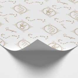 Gold Zodiac Pattern: Schorpioen Cadeaupapier