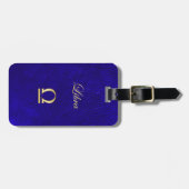 Gold Zodiac Sign Libra Bagagelabel (Voorkant horizontaal)