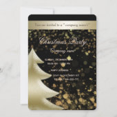 Gold/zwarte luxe kerstfeestdag kaart (Voorkant)