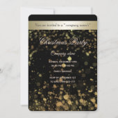 Gold/zwarte luxe kerstfeestdag kaart (Voorkant)