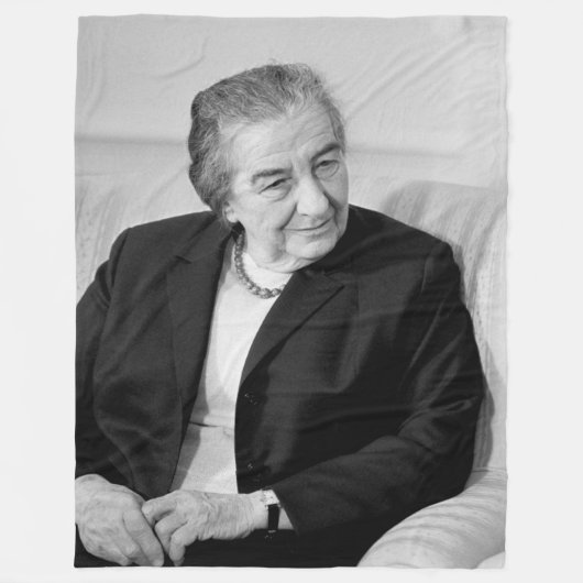 GOLDA MEIR FLEECE DEKEN (Voorkant)