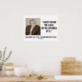Golda Meir, ik moet het clock-citaat regelen Poster (Keuken)