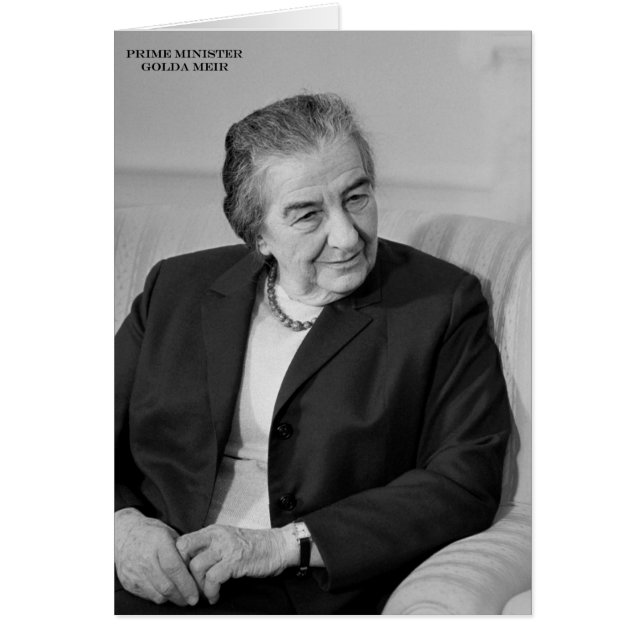 Golda Meir, Israëlische premier (Voorkant)