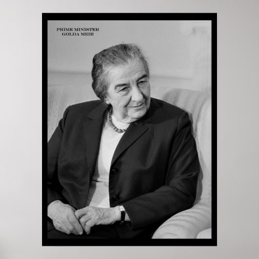 Golda Meir, Israëlische premier Poster (Voorkant)