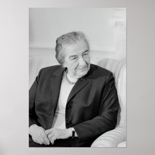 Golda Meir - Israëlische premier Poster (Voorkant)