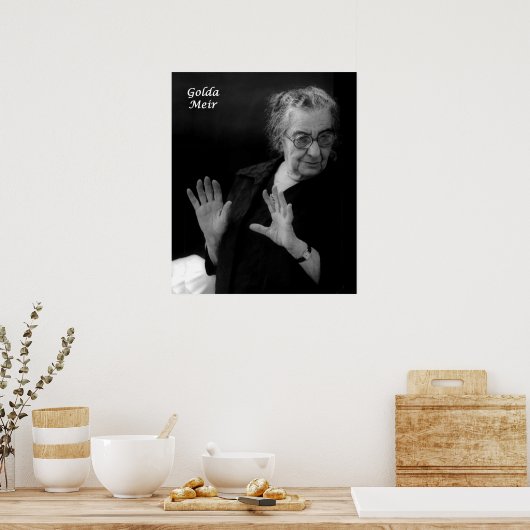 Golda Meir, Israëlische premier Poster (Keuken)