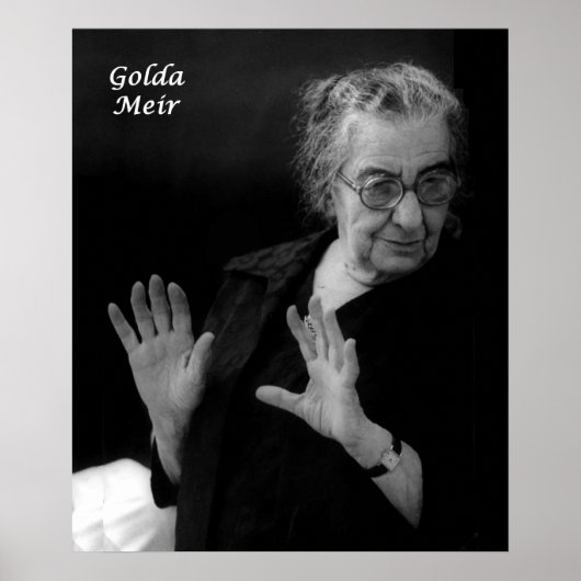 Golda Meir, Israëlische premier Poster (Voorkant)