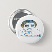 Golda Meir Jaarboek Art Button (Voorkant /achterkant)