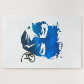 Golda Meir Splatter Art Puzzel (Horizontaal)
