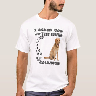 Goldador Quote mam Print, Cute Golden Retrieve T-shirt