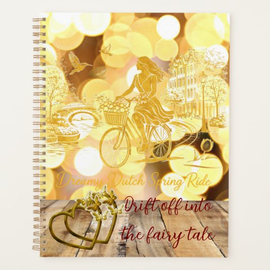 GoldAmsterdam Abstract Romantisch Vintage StratenR Planner (Voorkant)