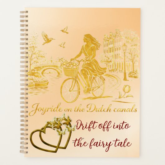 GoldAmsterdam Abstract Romantisch Vintage StratenR Planner (Voorkant)