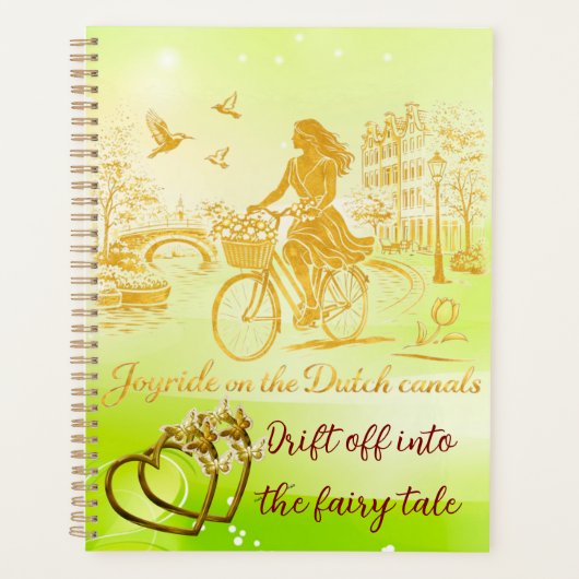 GoldAmsterdam Abstract Romantisch Vintage StratenR Planner (Voorkant)