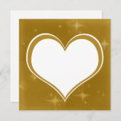 GoldBling Hart Foto Gepersonaliseerde Kaart (Voorkant / Achterkant)