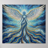 GoldBlueMysticAngel Poster (Voorkant)