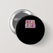 Goldblum Peekaboo Ronde Button 5,7 Cm (Voorkant /achterkant)